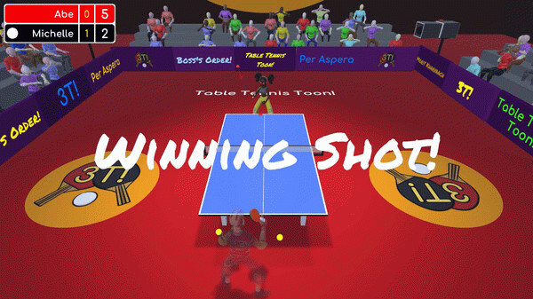 Игра Table Tennis Toon!, скриншот