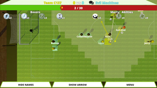 Игра TableTop Soccer, скриншот