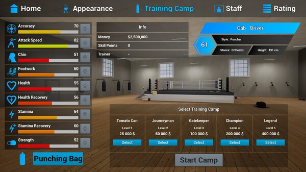 Игра Tactic Boxing, скриншот