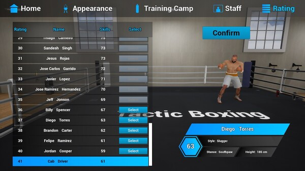 Игра Tactic Boxing, скриншот