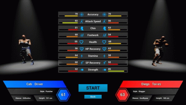 Игра Tactic Boxing, скриншот