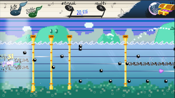 Игра Tadpole Treble, скриншот