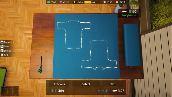 Игра Tailor Simulator, скриншот