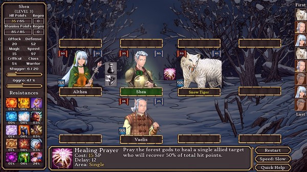 Игра Tales of Aravorn: Seasons Of The Wolf, скриншот