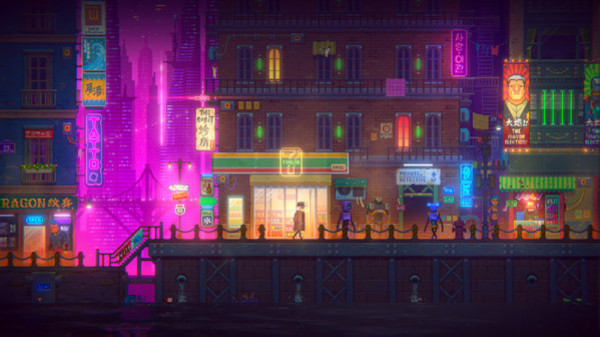 Игра Tales of the Neon Sea, скриншот