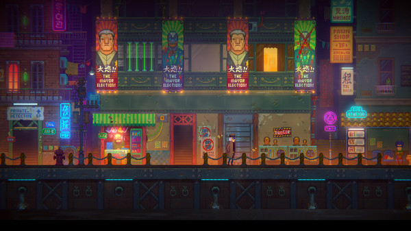Игра Tales of the Neon Sea, скриншот