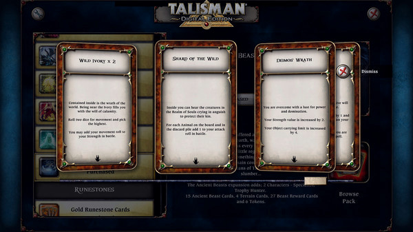 Игра Talisman - The Ancient Beasts Expansion, скриншот