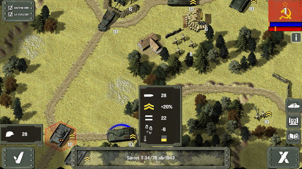 Игра Tank Battle: East Front, скриншот