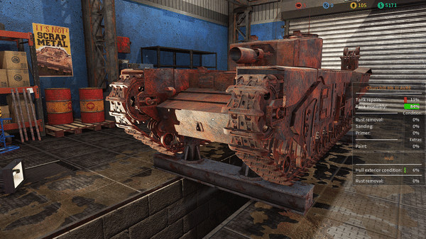 Игра Tank Mechanic Simulator - First Supply DLC, скриншот