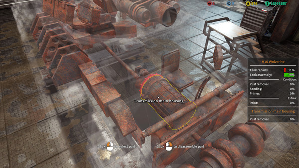 Игра Tank Mechanic Simulator, скриншот