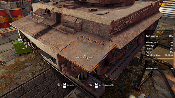 Игра Tank Mechanic Simulator, скриншот