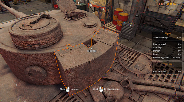 Игра Tank Mechanic Simulator, скриншот