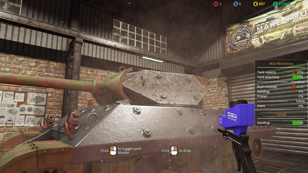 Игра Tank Mechanic Simulator, скриншот