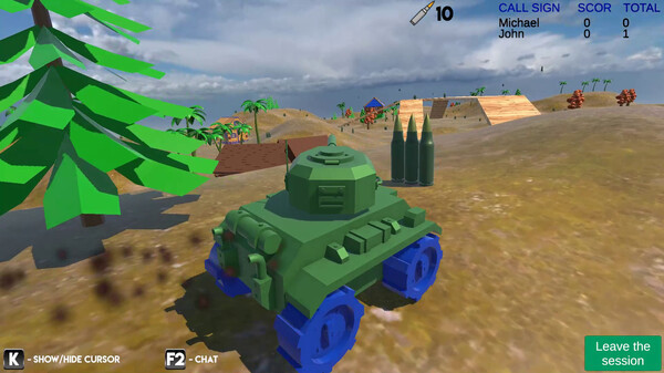 Игра Tanks online, скриншот