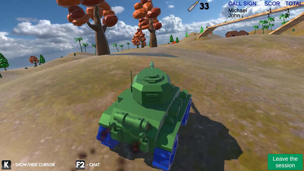 Игра Tanks online, скриншот