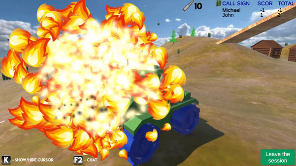 Игра Tanks online, скриншот