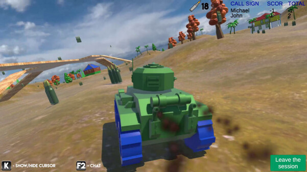 Игра Tanks online, скриншот