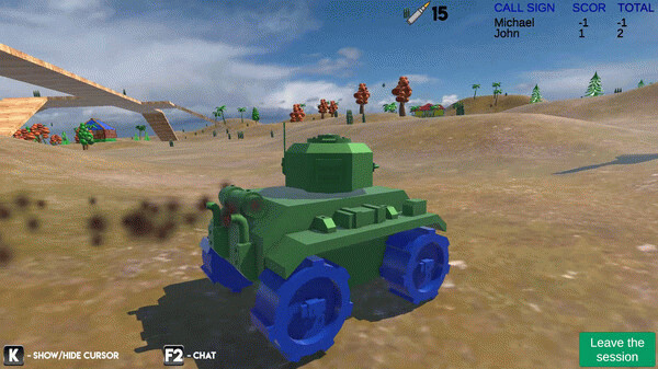 Игра Tanks online, скриншот