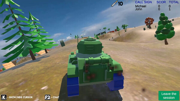 Игра Tanks online, скриншот