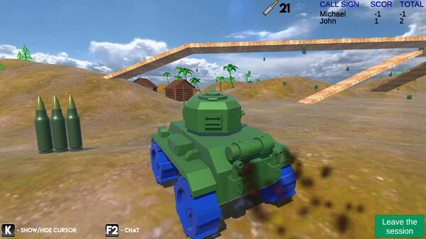 Игра Tanks online, скриншот