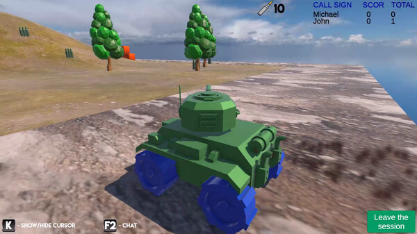 Игра Tanks online, скриншот