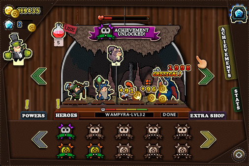 Игра Tap Heroes, скриншот