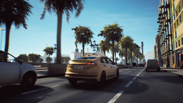 Игра Taxi Life: A City Driving Simulator, скриншот