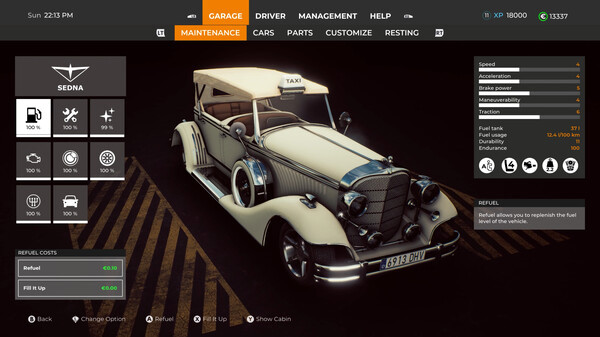 Игра Taxi Life - VIP Vintage Convertible Car, скриншот