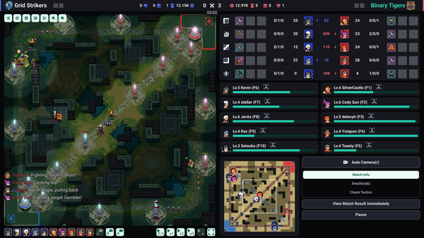 Игра Teamfight Manager 2, скриншот