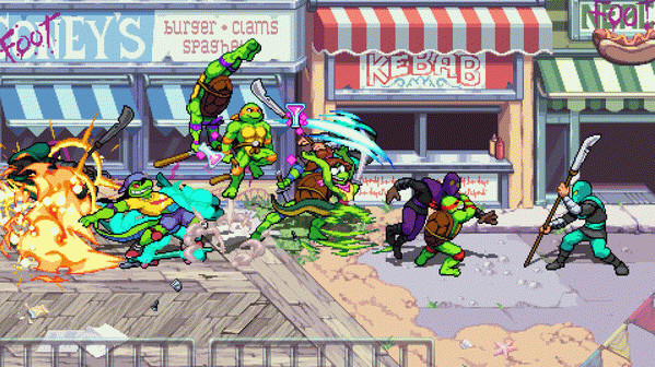 Игра Teenage Mutant Ninja Turtles: Shredder's Revenge - Radical Reptiles, скриншот