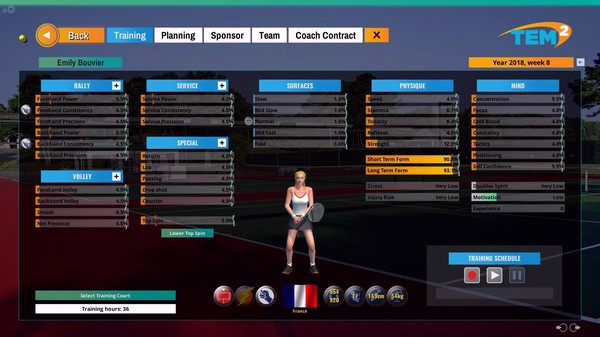 Игра Tennis Elbow Manager 2, скриншот