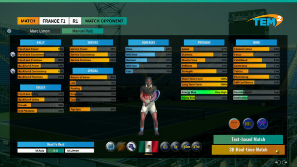Игра Tennis Elbow Manager 2, скриншот