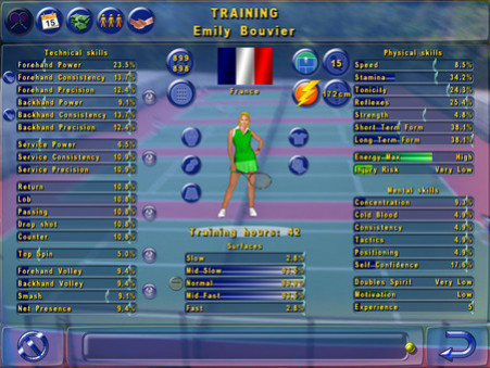 Игра Tennis Elbow Manager, скриншот