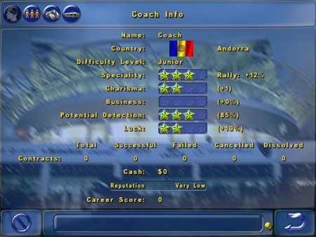 Игра Tennis Elbow Manager, скриншот