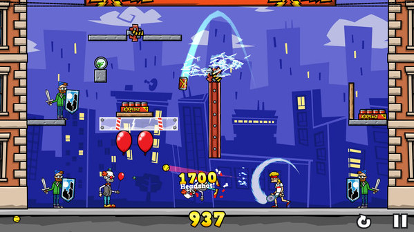 Игра Tennis in the Face, скриншот