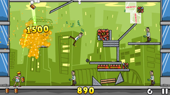 Игра Tennis in the Face, скриншот
