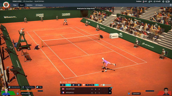 Игра Tennis Manager 2022, скриншот