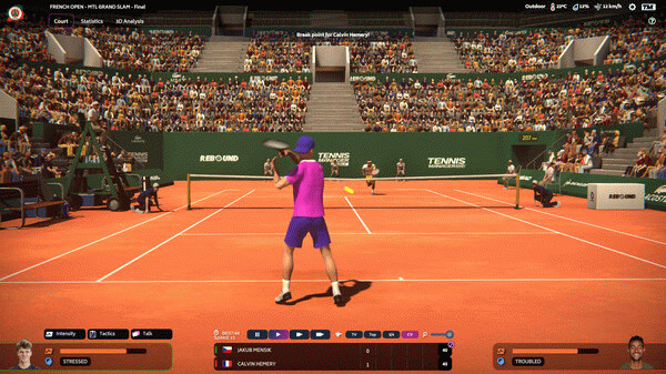 Игра Tennis Manager 2024, скриншот