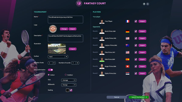 Игра Tennis Manager 2024, скриншот