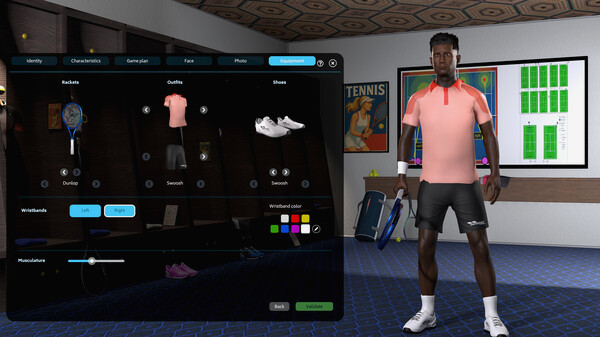 Игра Tennis Manager 25, скриншот
