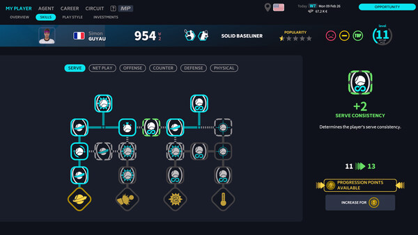 Игра Tennis Manager 26, скриншот