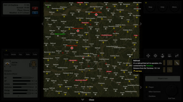 Игра Terminus: Zombie Survivors, скриншот