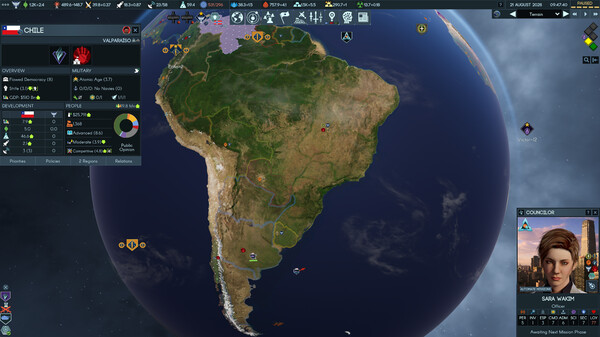 Игра Terra Invicta, скриншот