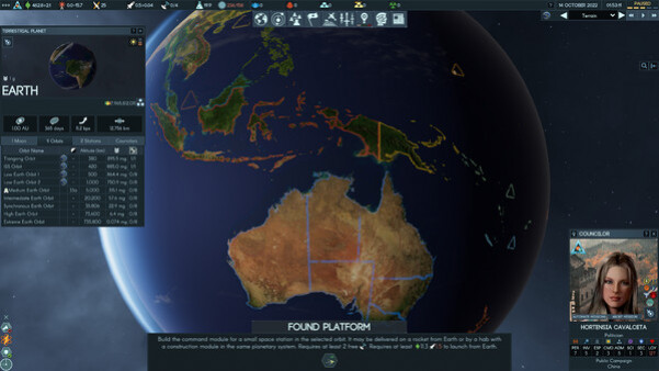 Игра Terra Invicta, скриншот