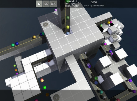 Игра Terrorhedron Tower Defense, скриншот