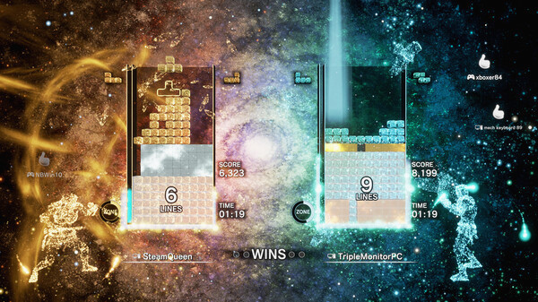 Игра Tetris Effect: Connected, скриншот
