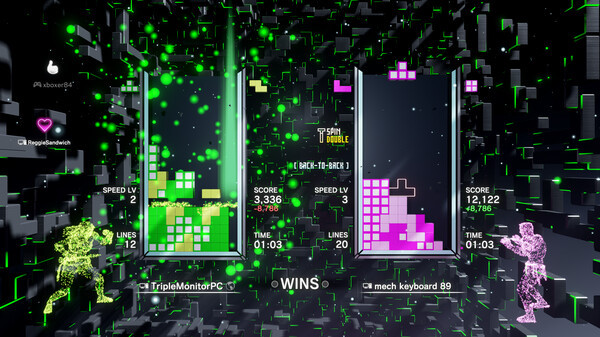 Игра Tetris Effect: Connected, скриншот