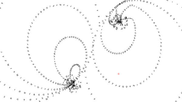 Игра Text Wormhole, скриншот