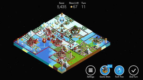 Игра The Battle of Polytopia, скриншот