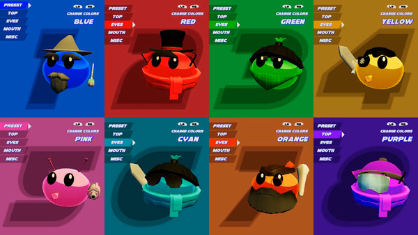 Игра The Blobs Fight, скриншот